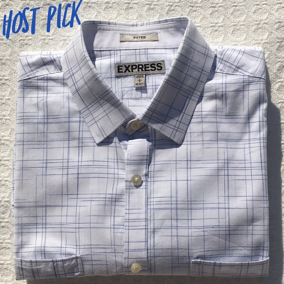 Express Other - EXPRESS MENS FITTED BUTTON DOWN